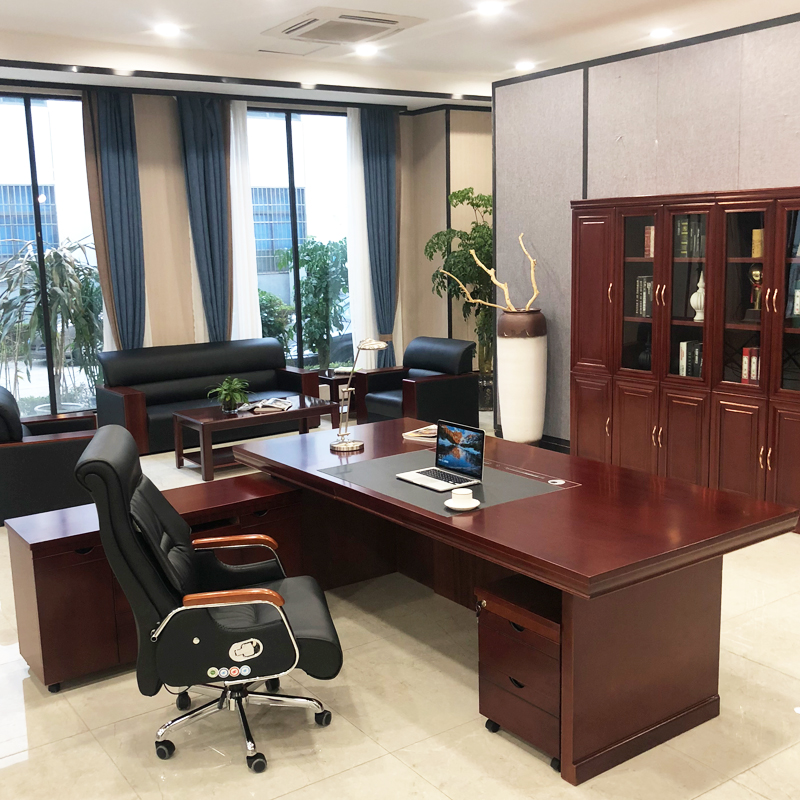 烤漆油漆辦公班臺(tái)老板桌 