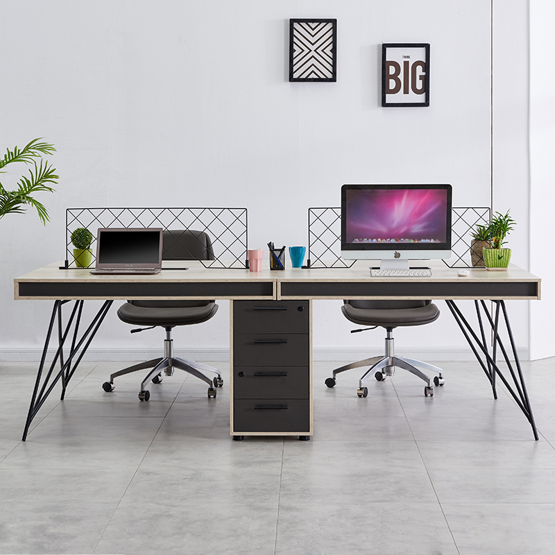 現(xiàn)代簡(jiǎn)約辦公桌四人位